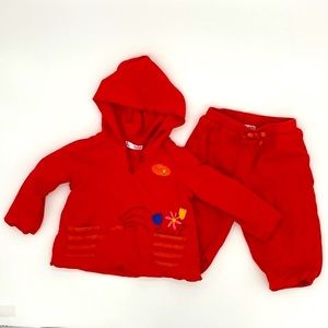 DP RM 2 PCS Baby Girl Outfit Size 12 Month